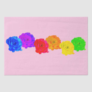 Rainbow Roses Tissue Paper