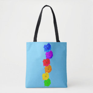 Rainbow Roses Tote Bag