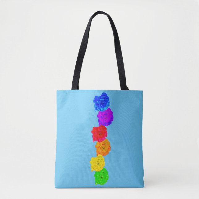 Rainbow Roses Tote Bag (Front)
