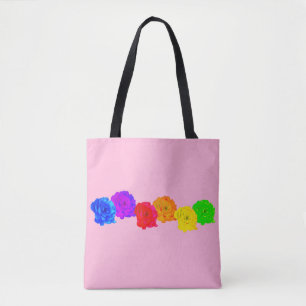 Rainbow Roses  Tote Bag