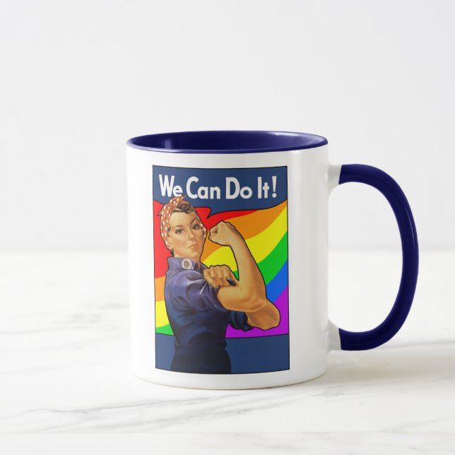 Rainbow Rosie Mug (Right)