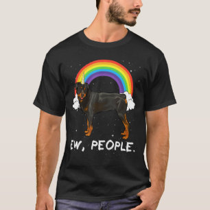 Rainbow Rottweiler Ew People Unicorn Dog T-Shirt
