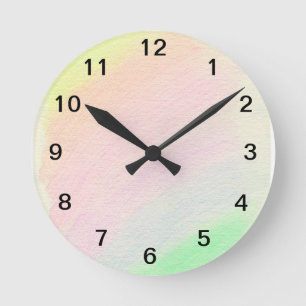 Rainbow - round clock