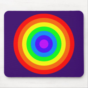 Rainbow Roundel Mouse Pad