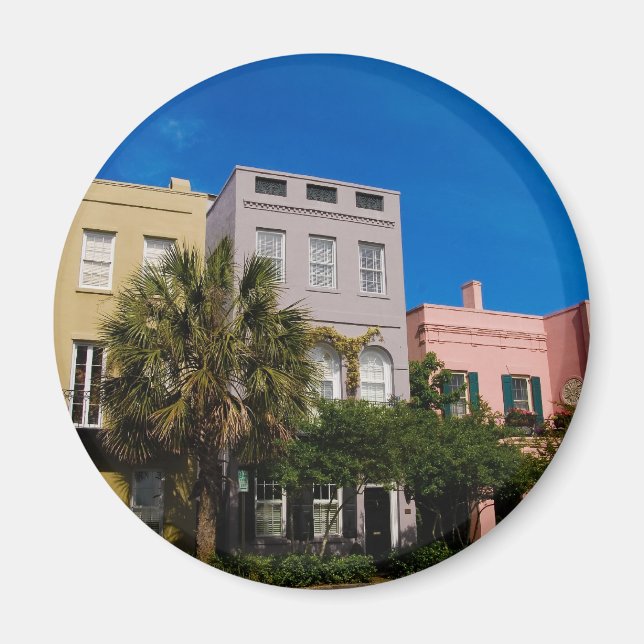 Rainbow Row Charleston, SC Magnet (Front)
