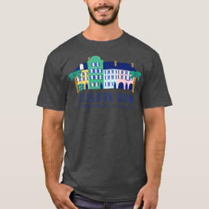 Rainbow Row Charleston South olina T-Shirt