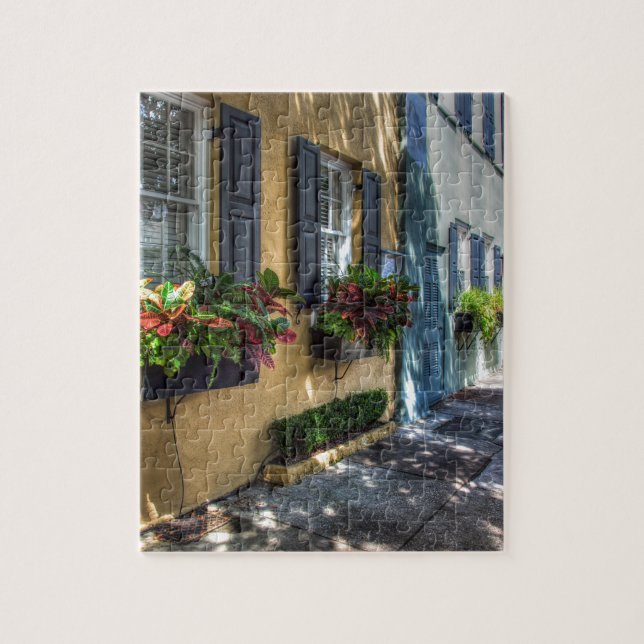 Rainbow Row.jpg Jigsaw Puzzle (Vertical)