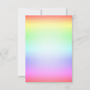 Rainbow RSVP Card