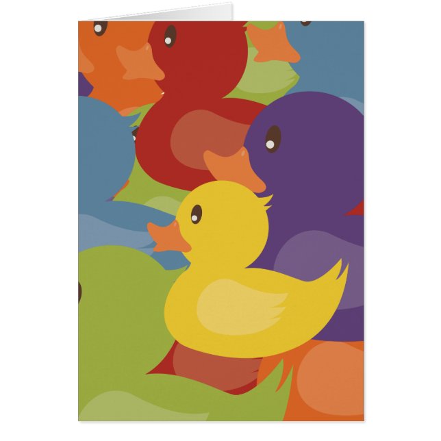Rainbow | Rubber Ducks | overlapping design (Front)