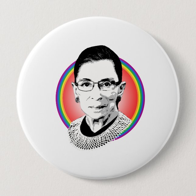 Rainbow Ruth 10 Cm Round Badge (Front)