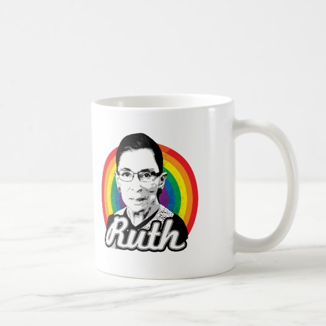 Rainbow Ruth - LGBT Politics - Coffee Mug (Right)