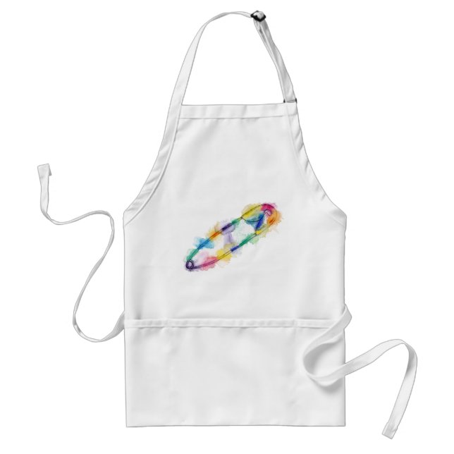 Rainbow Safety Pin Apron (Front)