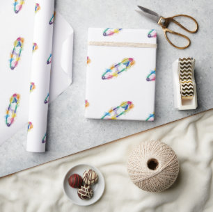 Rainbow Safety Pin Wrapping Paper