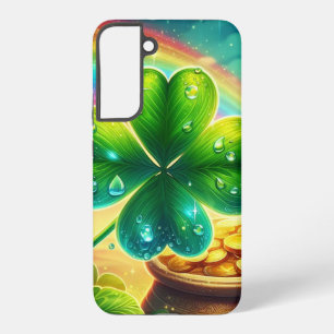 Rainbow Saint Patrick's Day clover Samsung Galaxy Case