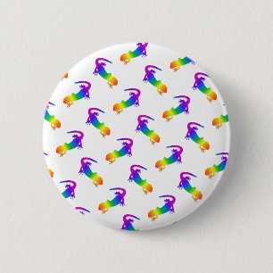 Rainbow Salamander 6 Cm Round Badge