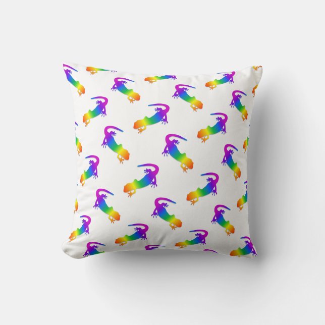 Rainbow Salamander Cushion (Front)