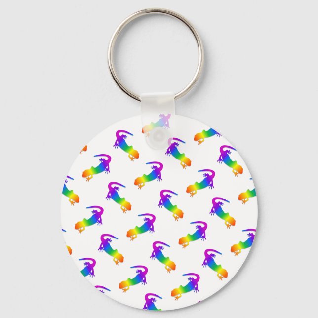 Rainbow Salamander Key Ring (Front)