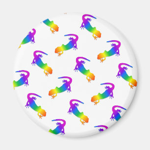 Rainbow Salamander Magnet