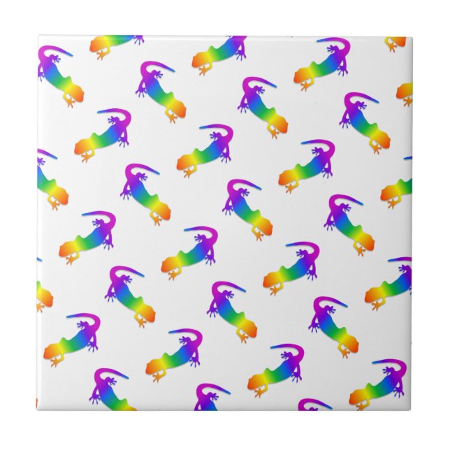 Rainbow Salamander Tile (Front)