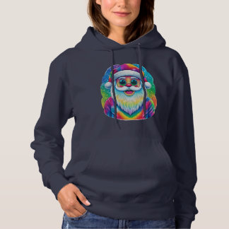 Rainbow Santa Relaxed  Hoodie