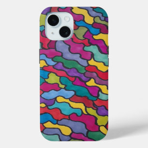 Rainbow Scales Abstract  iPhone 15 Case