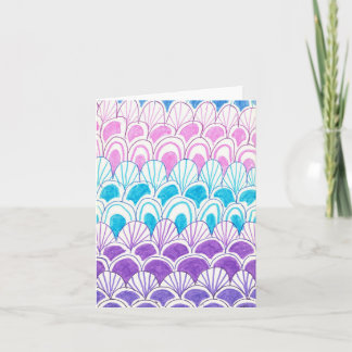 Rainbow scales card