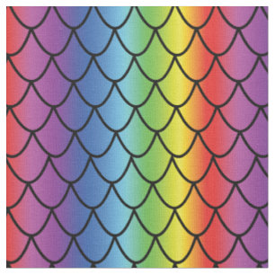 Rainbow scales for every mermaid fabric