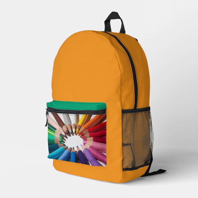 Rainbow School Backpack (Back Corner Right)