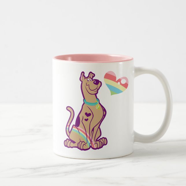 Rainbow Scooby-Doo Two-Tone Coffee Mug (Right)
