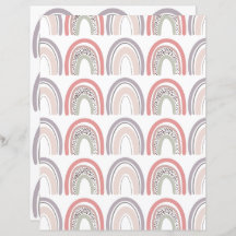 rainbow scrapbook paper