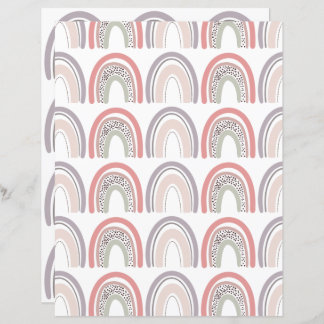 rainbow scrapbook paper