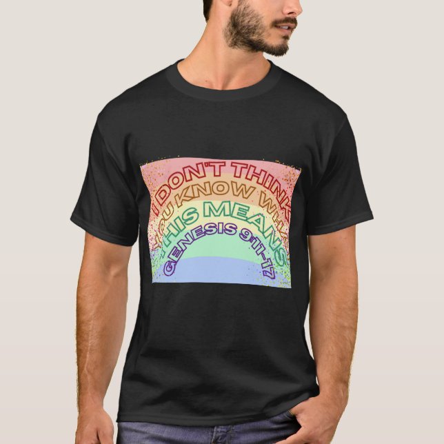 rainbow scripture T-Shirt (Front)