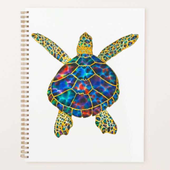 Rainbow Sea Turtle Copy Planner (Front)