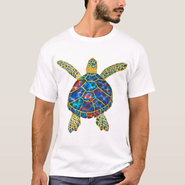 Rainbow Sea Turtle Copy T-Shirt (Front)