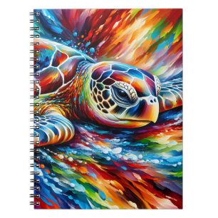 Rainbow Sea Turtle Drift Notebook