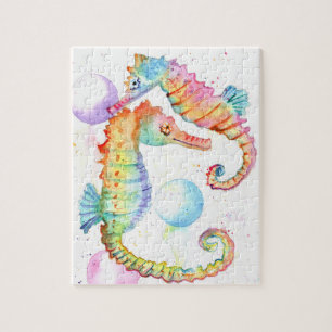 Rainbow Seahorses 3 Jigsaw Puzzle