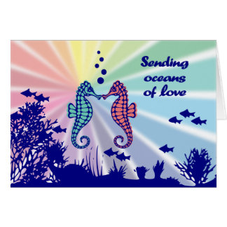 Rainbow Seahorses Oceans of Love