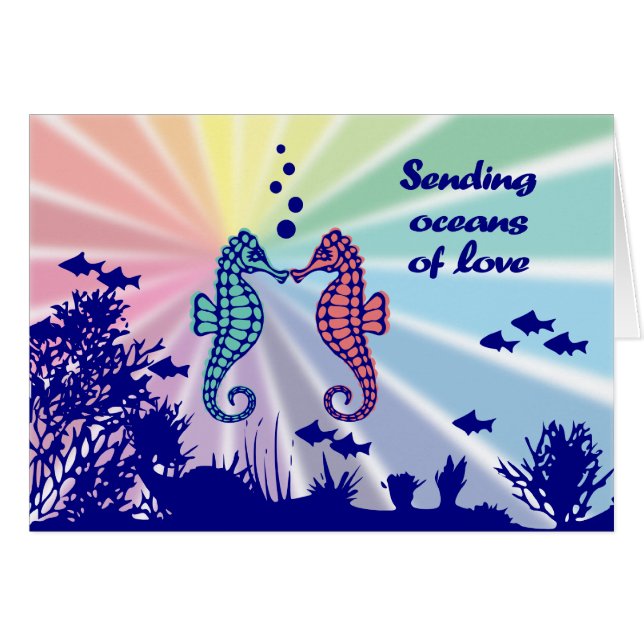 Rainbow Seahorses Oceans of Love (Front Horizontal)