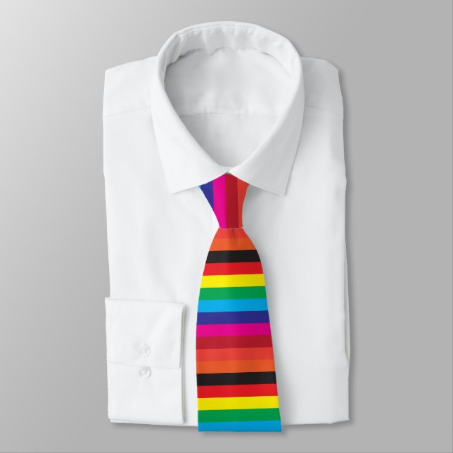 rainbow seamless tie (Tied)