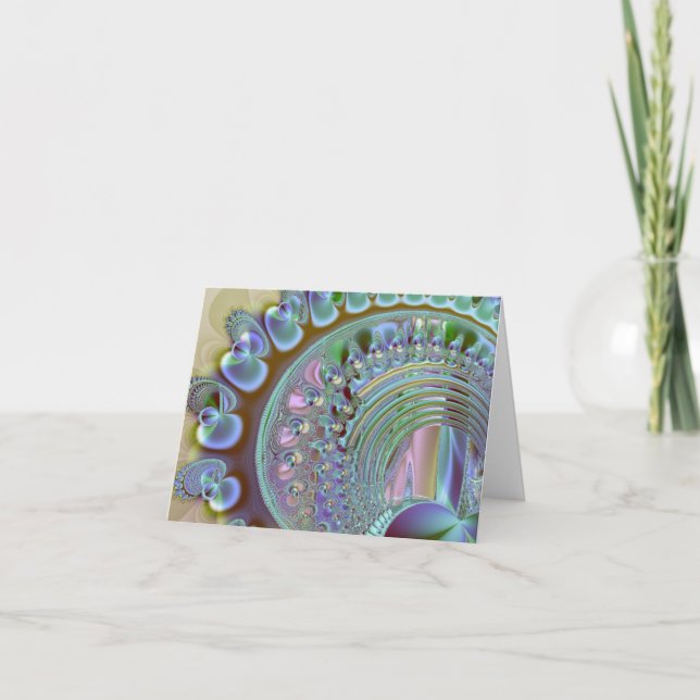 Rainbow Seashell Note Card (Front)