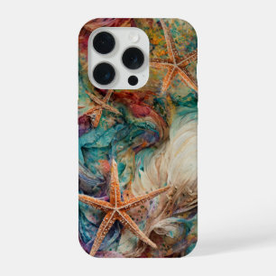 Rainbow SeaStars, Fanciful Starfish in Colour iPhone 15 Pro Case