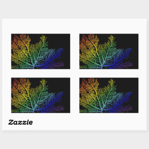 Rainbow Seaweed Pride Rectangular Sticker