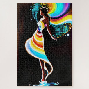 Rainbow serenity jigsaw puzzle