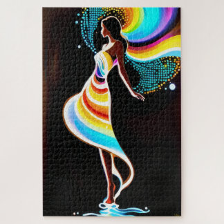 Rainbow serenity jigsaw puzzle