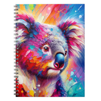 Rainbow Serenity Koala – Abstract Wildlife Notebook