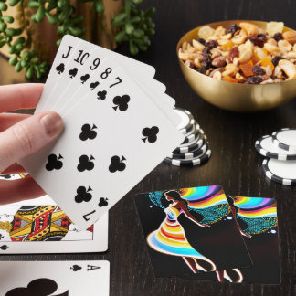 Rainbow serenity  playing cards