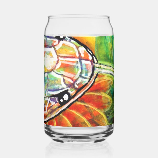 Rainbow Serpant  Can Glass (Left)