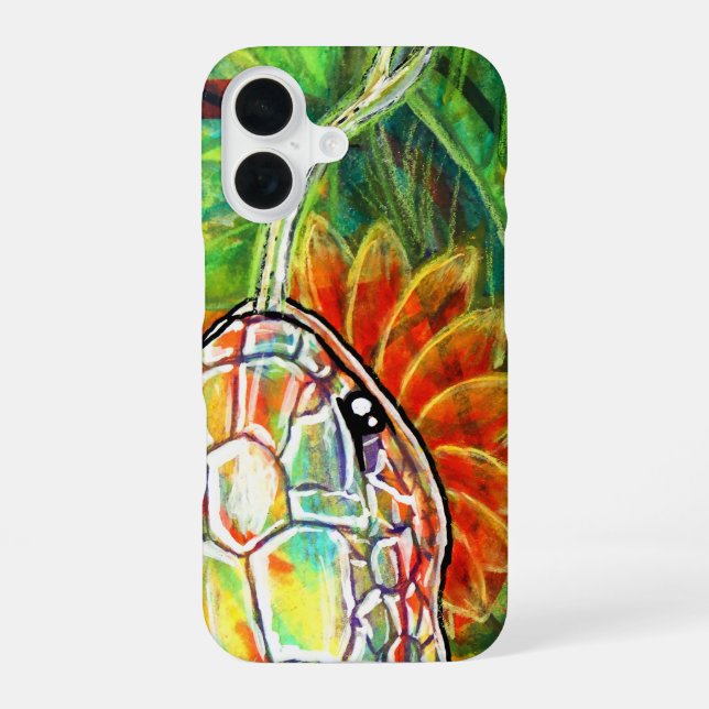 Rainbow Serpant  iPhone 16 Case (Back)
