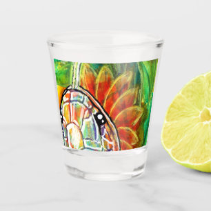 Rainbow Serpant  Shot Glass