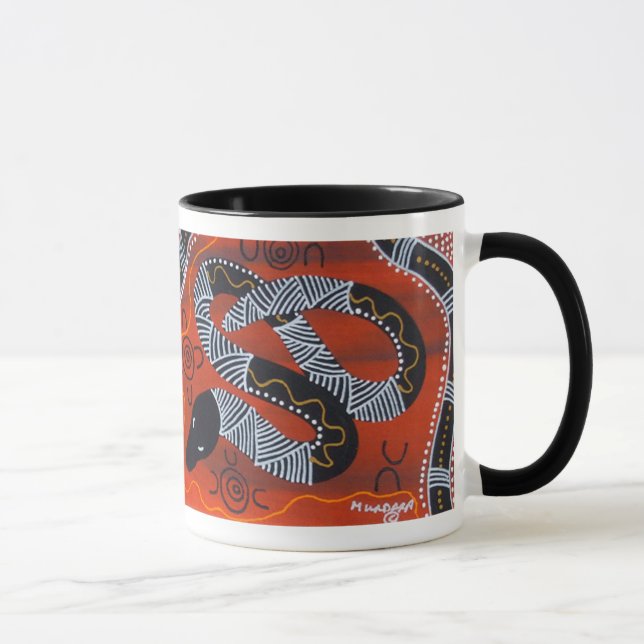 Rainbow Serpent Mug with Dreamtime Story (Right)
